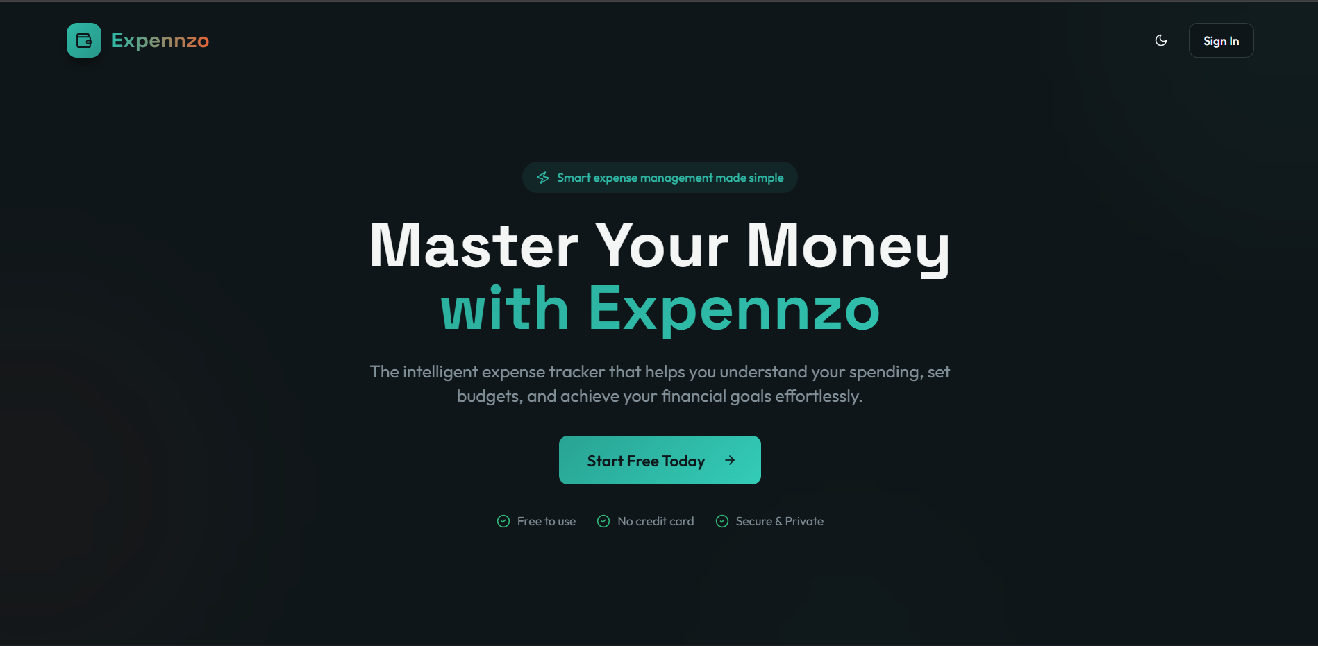 Expennzo application preview